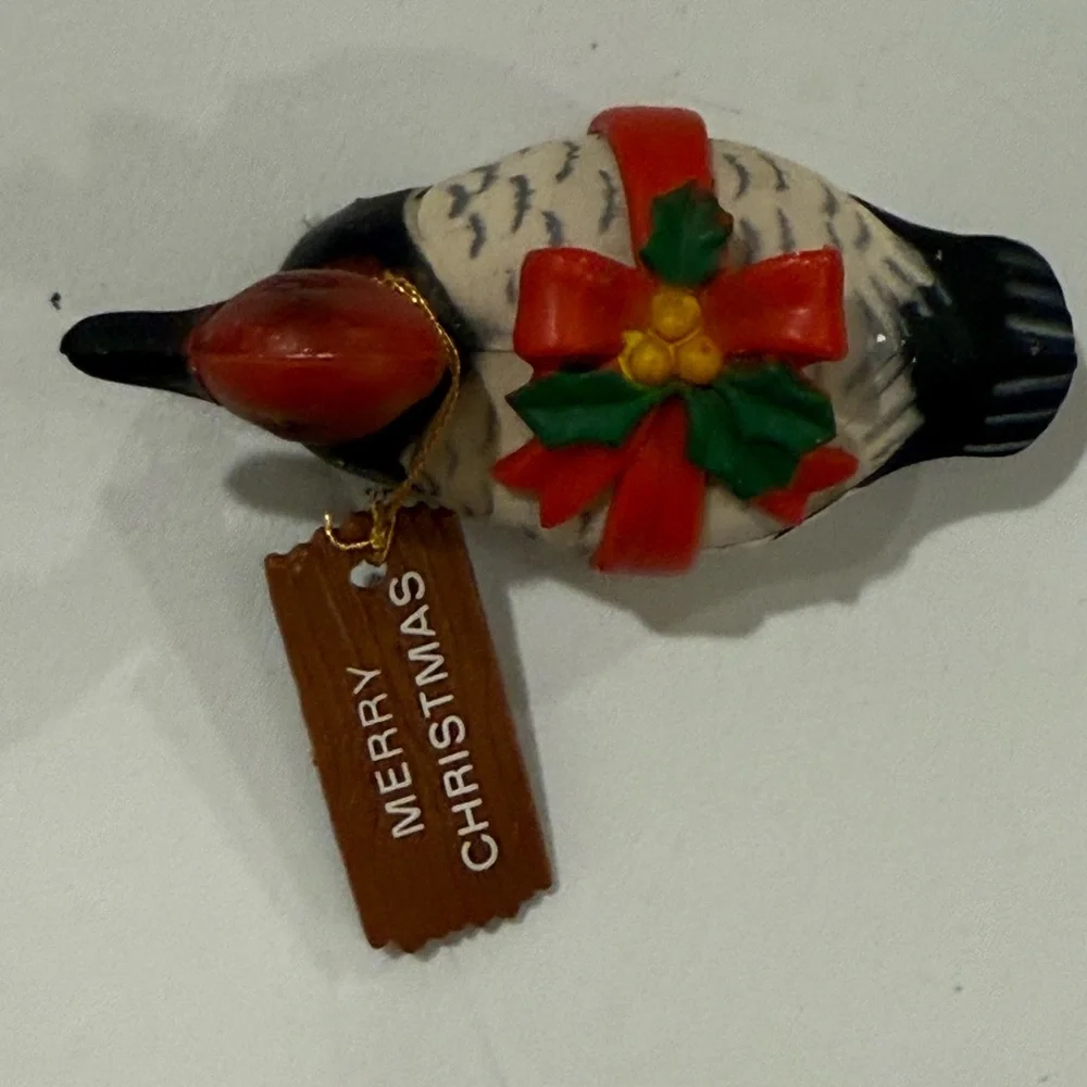 Enesco Red and Green Duck  from 1983